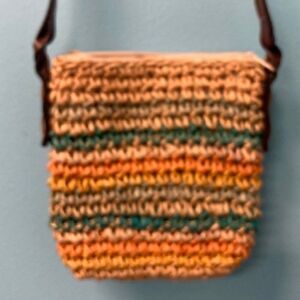 Cappelli sweet multi-color straw purse